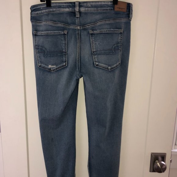 American Eagle super stretch X hi-rise jegging jeans sz 12R EUC LN - Picture 4 of 9